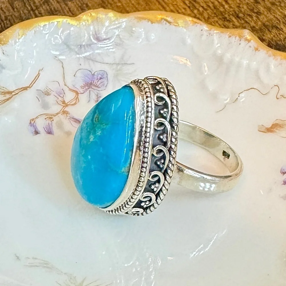 Turquoise Sterling Silver Ring (8)